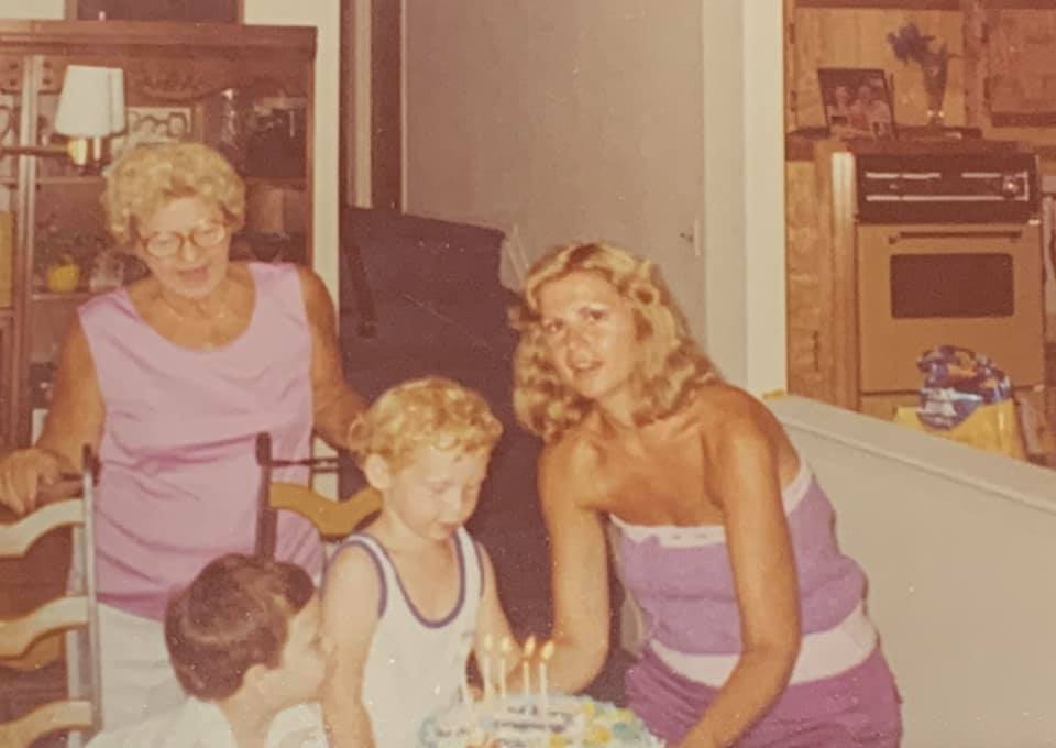Sharon with her family