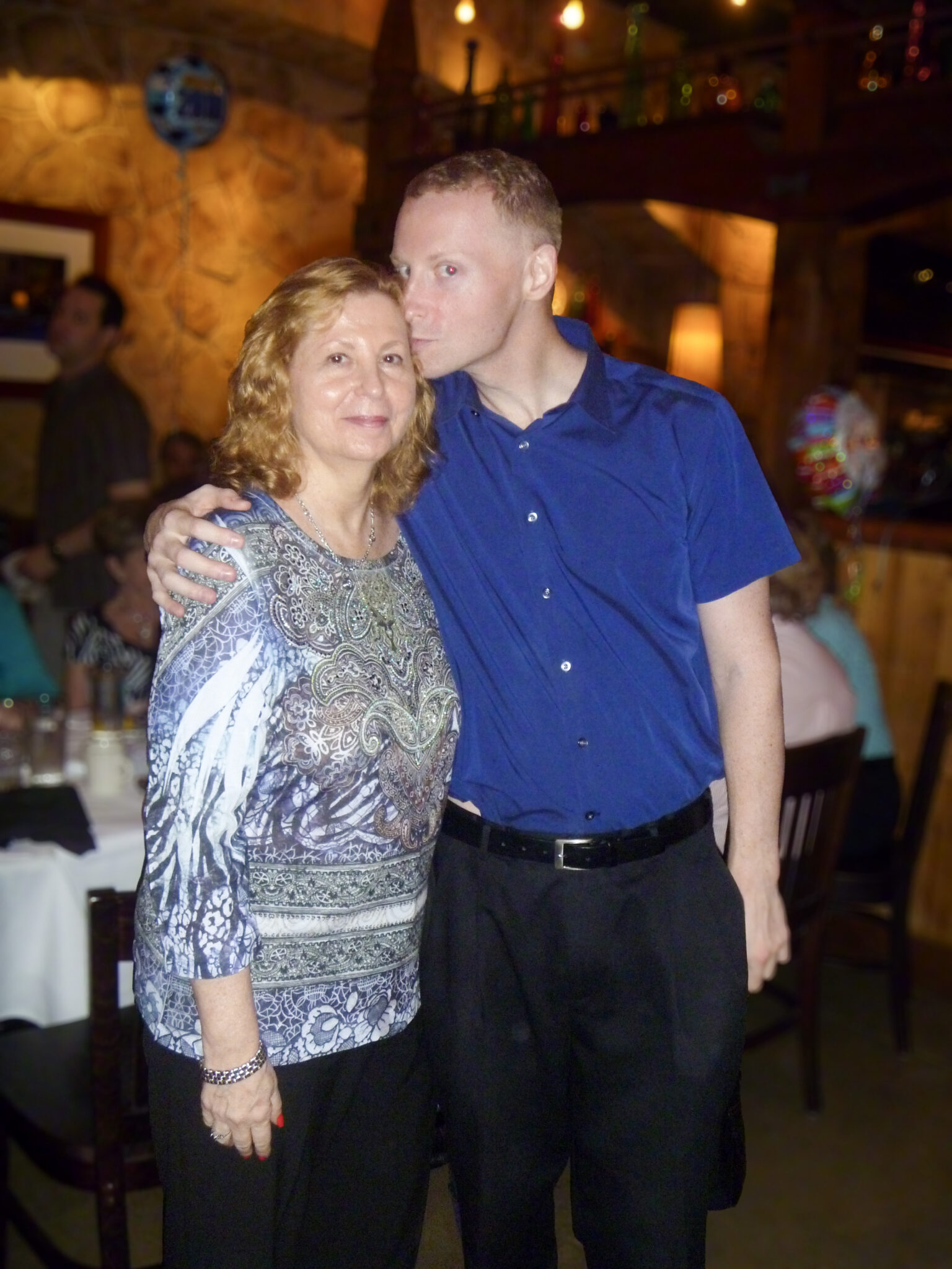 Sharon with George